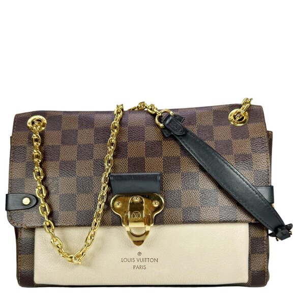 Louis Vuitton  Vavin PM Damier Ebene Crossbody Bag Cream - Picture 1 of 12